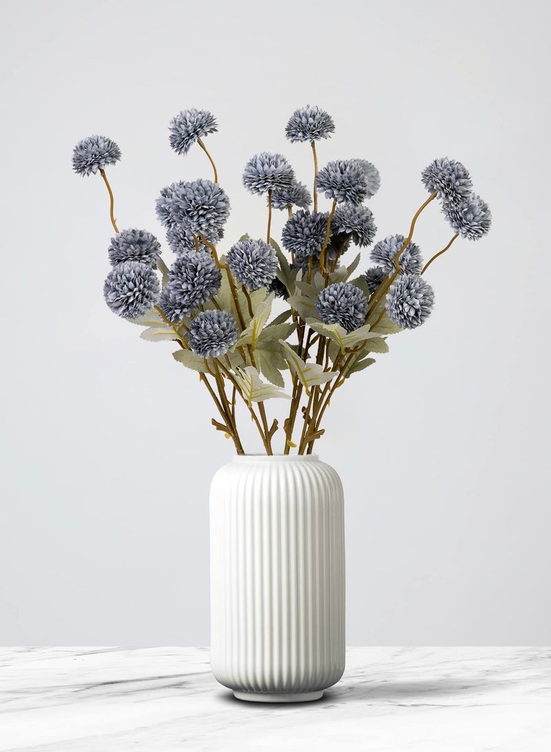 SYOSI 6 Artificial Chrysanthemum Stems Flowers, Faux Tulips Floral Foam 52cm Large Flower Bouquet Bunches Arrangements for Home Decor - Image 5