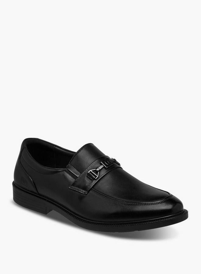 DUCHINI Men's Solid Slip-On Loafers - Image 1