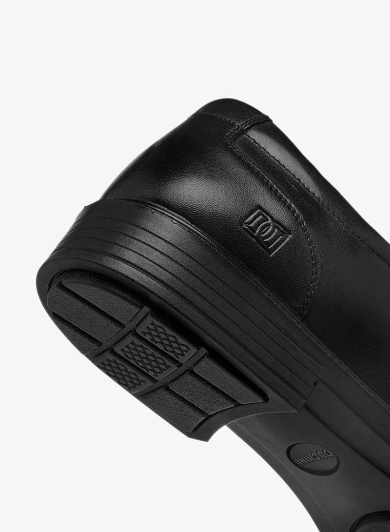 DUCHINI BLACK Men's Solid Slip-On Loafers for Men | Best Price UAE