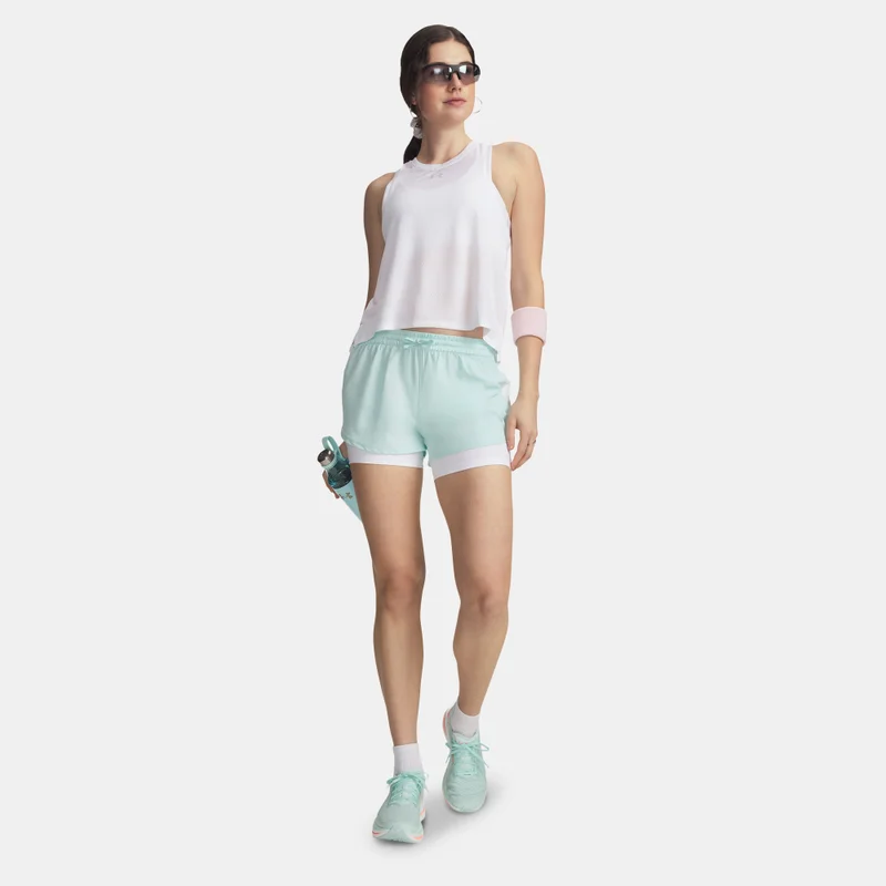 Under Armour Green Women's Velociti Pro 2-In-1 Running Shorts for Women | Best Price UAE