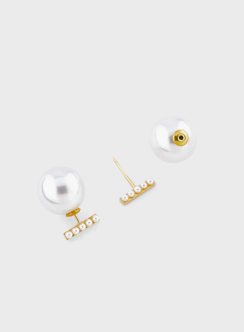 ELLA Pearl Stud Earrings