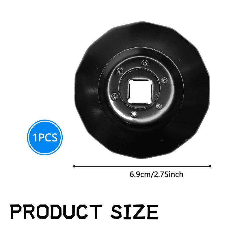 QQWD 3084963 2520799 Oil Filter Wrench for Polaris 65mm 14 Flutes Heavy Duty Wrench Socket Removal Tool for Ranger RZR Sportsman ACE 500 570 800 900 for 255 Oil FilterBlack - Image 4