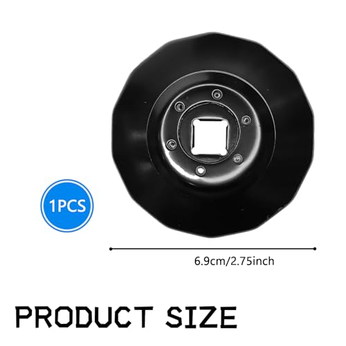QQWD 3084963 2520799 Oil Filter Wrench for Polaris 65mm 14 Flutes Heavy Duty Wrench Socket Removal Tool for Ranger RZR Sportsman ACE 500 570 800 900 for 255 Oil FilterBlack - Image 3