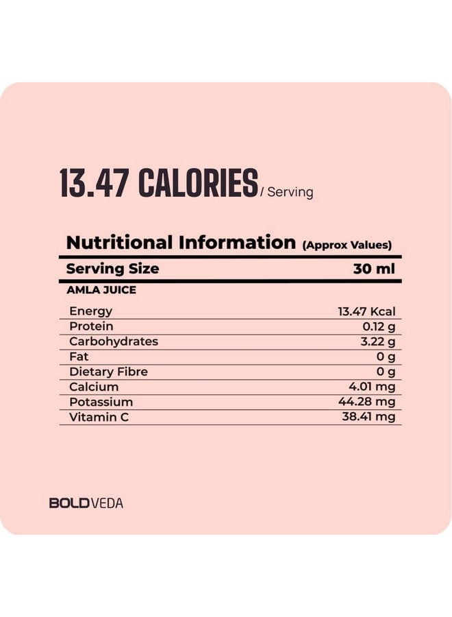 BOLDFIT Boldfit Boldveda Amla Juice organic Rich in Vitamin C and Antioxidants,Supports Hair and Skin Health, Supports Metabolism and Immunity, Detox Drink- 1 Litre fresh juices  - Image 2