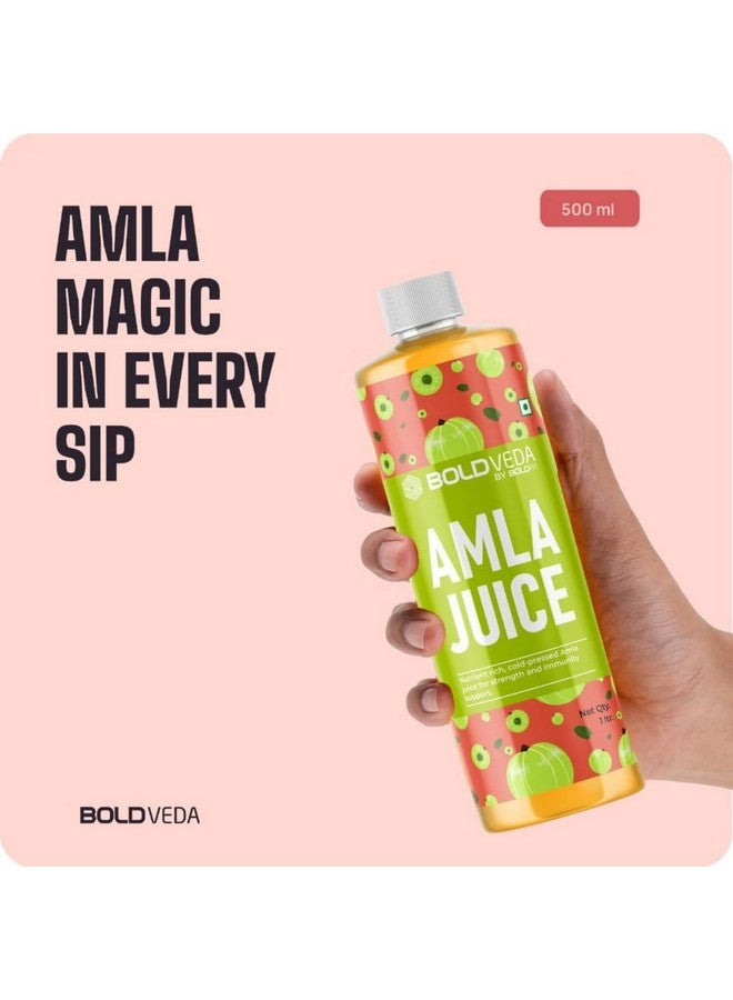 BOLDFIT Boldfit Boldveda Amla Juice organic Rich in Vitamin C and Antioxidants,Supports Hair and Skin Health, Supports Metabolism and Immunity, Detox Drink- 1 Litre fresh juices  - Image 5