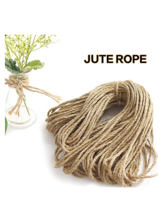 50 Ft Natural Sisal Rope for Cat Tower and Tree, Cat Scratching Post Replacement Heavy Duty Rope Heavy Duty Jute Twine Home Decoration for Scratching Pad, DIY Projects, Home Decoration (1/4") - Image 5