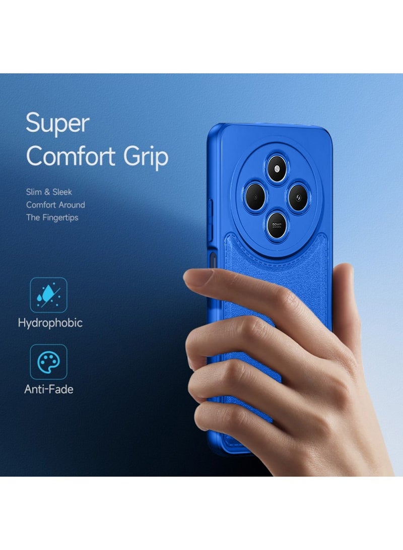 Techie غطاء خلفي أنيق من TPU سيليكون لهاتف Xiaomi Redmi 14C 4G بتصميم نحيف، ناعم وملمس سلس - أزرق - Image 3