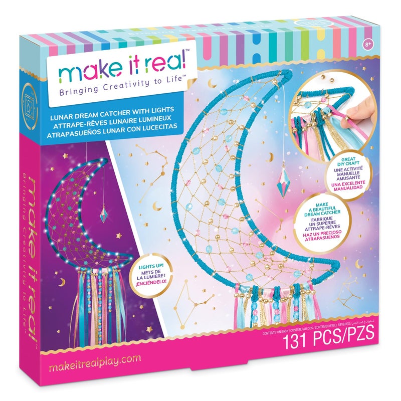 Make It Real Lunar Dream Catcher with Lights- blue - Image 1