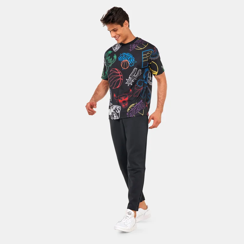 NEW ERA NBA Printed Neon Basketball T-Shirt