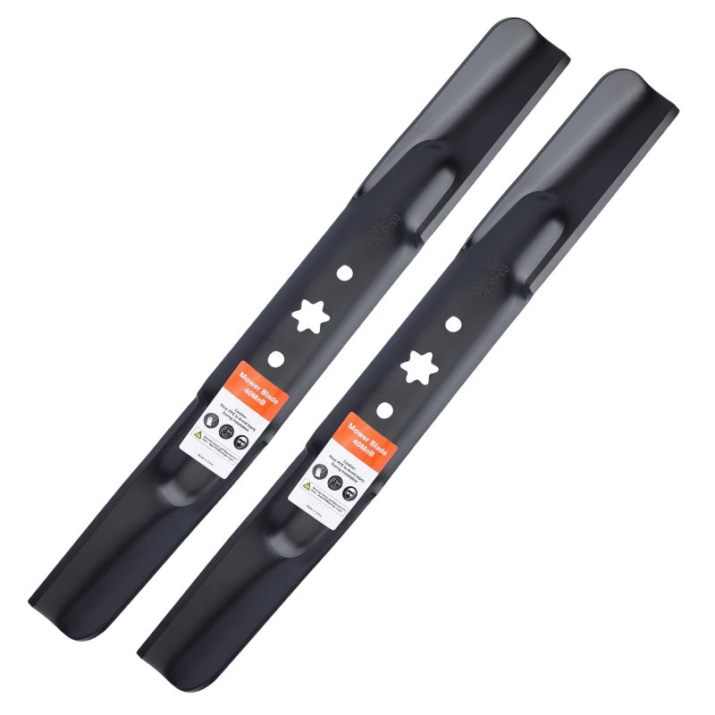 Grasscool 942-04308 Blades with 6 Star Hole for Troy Bilt Bronco Pony Mustang 42 inch Mower Cub Cadet XT1-42 ZT1-42 42'' Zero Turn Lawn Tractor Replace 942-04308A 942-04312 High Lift - Image 1
