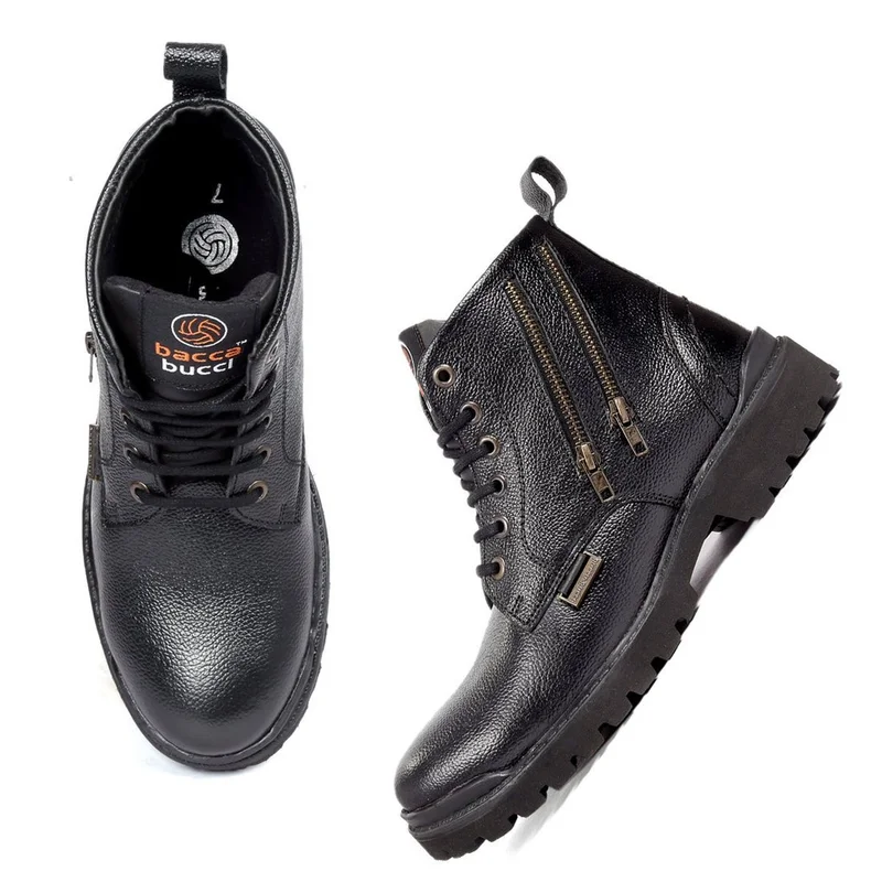 Bacca Bucci Black York Boots for Men | Best Price UAE