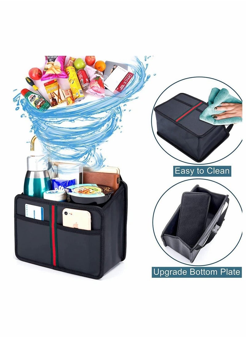 Y&D - Car Back Seat Organizer, Premium PU Leather Front-Backseat Ultra-Durable Foldable Multi-Function - Universal Hanging Organizer for Kids & Adults - Image 1