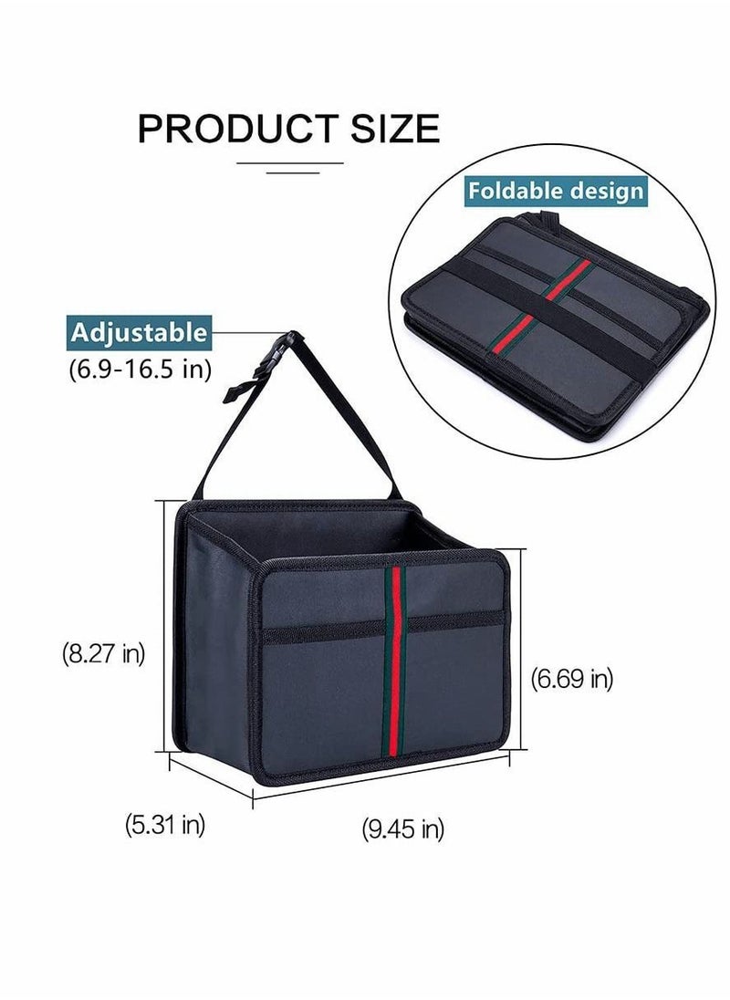 Y&D - Car Back Seat Organizer, Premium PU Leather Front-Backseat Ultra-Durable Foldable Multi-Function - Universal Hanging Organizer for Kids & Adults - Image 1
