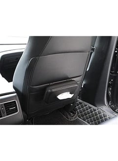 Generic Car Tissue Holder, Sun Visor Napkin Holder, Car Visor Tissue Holder, PU Leather Backseat Tissue Case Holder for Car,Vehicle (Black)  - Image 2