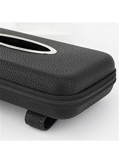 Generic Car Tissue Holder, Sun Visor Napkin Holder, Car Visor Tissue Holder, PU Leather Backseat Tissue Case Holder for Car,Vehicle (Black)  - Image 5