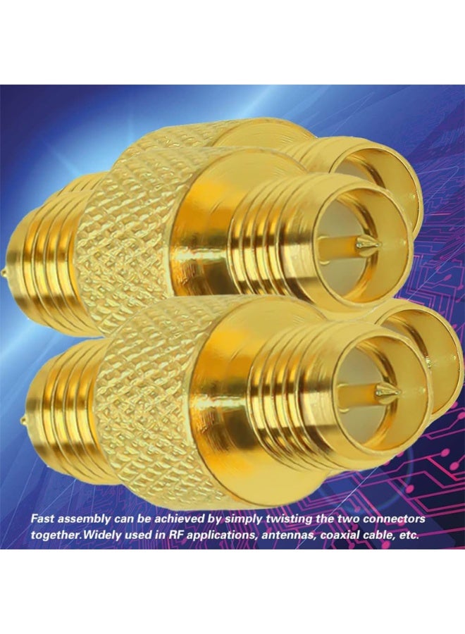 5-Pack Coaxial Cable Connector, RG6 F-Type Female to Female Zinc Alloy Coupler, Gold Plated for TV, Satellite, CCTV, Antenna & Coaxial Cable Extensions - Image 5