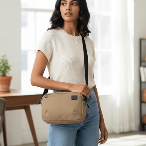 DailyObjects Pivot Sling Crossbody Bag - Sand - Image 4