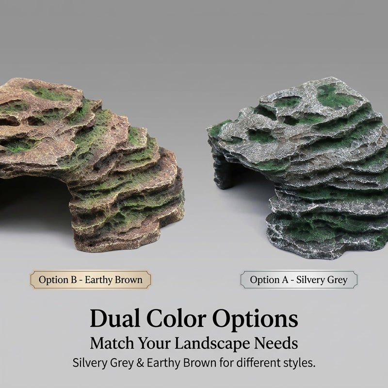 relaqcc Large Reptile Hide Shale Scape Step Ledge, Reptile Cave Hideout, Bearded Dragons Accessories, Basking Rocks for Bearded Dragons - Image 5