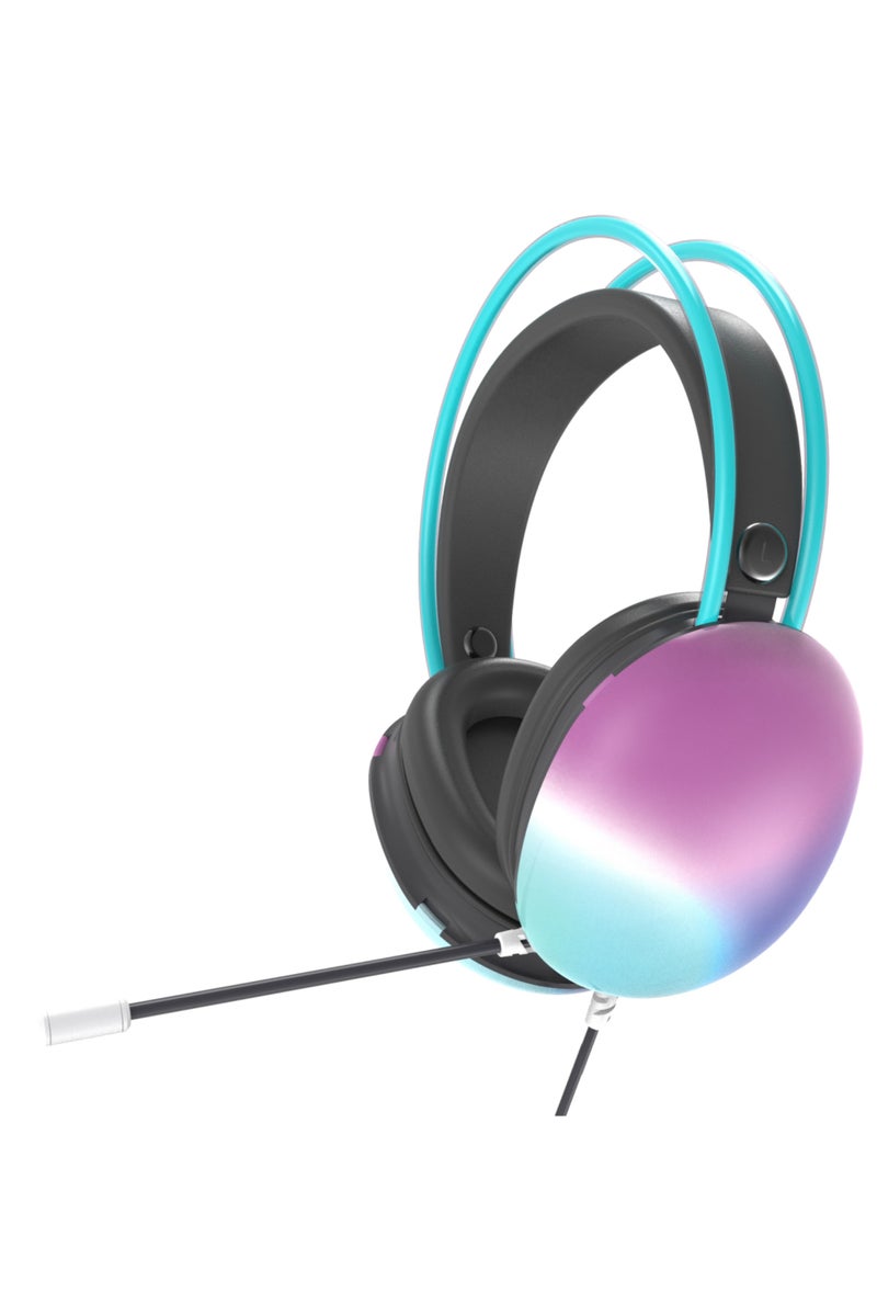 Rock Pow Wired Over Ear Gaming Headphone with Mic and LED Light for PS4 PS5 XOne XSeries NSwitch PC Headset for Computer Black - Image 1