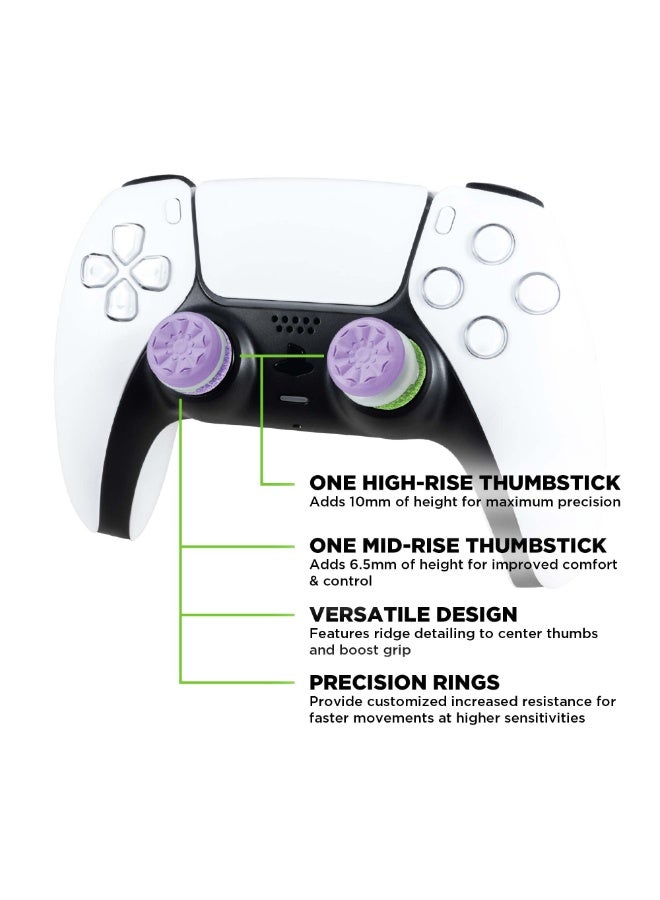 Aim Boost Kit for PlayStation 5 (PS5) and PlayStation 4 (PS4) Controller | Includes Performance Thumbsticks and Precision Rings - Image 2