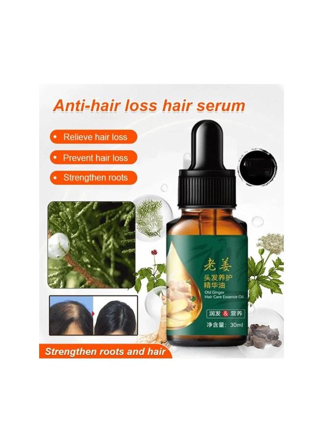 Generic - Hankey Anti-hair loss hair serum, Old Ginger Hair Care Essence Oil, 30ml Hair Growth Serum, Ginger Plant Extract Anti Hair Loss (2Pcs) - Image 1