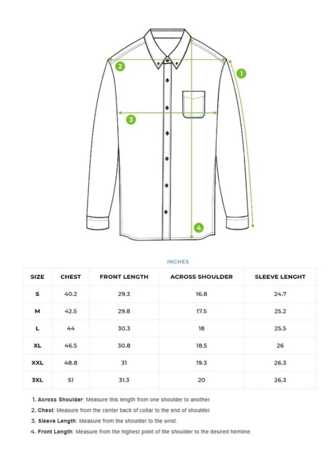 ذا بير هاوس Men's Shirt for Casual and Formal Wear | Classic Button-Down Style for Office, Daily Use, Travel, Events & All-Season Outfits | Versatile & Stylish Wardrobe Essential for Every Occasion