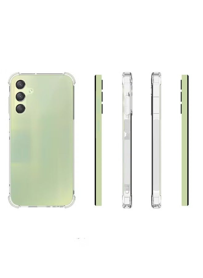 Samsung Galaxy A15 phone case, ultra-thin flexible TPU safety airbag bumper shock absorber rubber soft silicone phone case cover, suitable for Samsung Galaxy Al5 (transparent) - Image 3