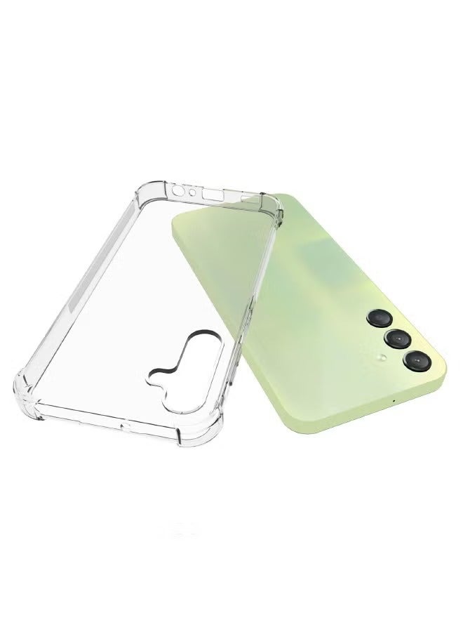 Samsung Galaxy A15 phone case, ultra-thin flexible TPU safety airbag bumper shock absorber rubber soft silicone phone case cover, suitable for Samsung Galaxy Al5 (transparent) - Image 2