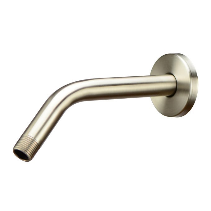 SHOWER ARM 8 INCHES UNIVERSAL REPLACEMENT MADE OF STAINLESS STEEL BRUSHED NICKEL FINISH FLANGE INCLUDED