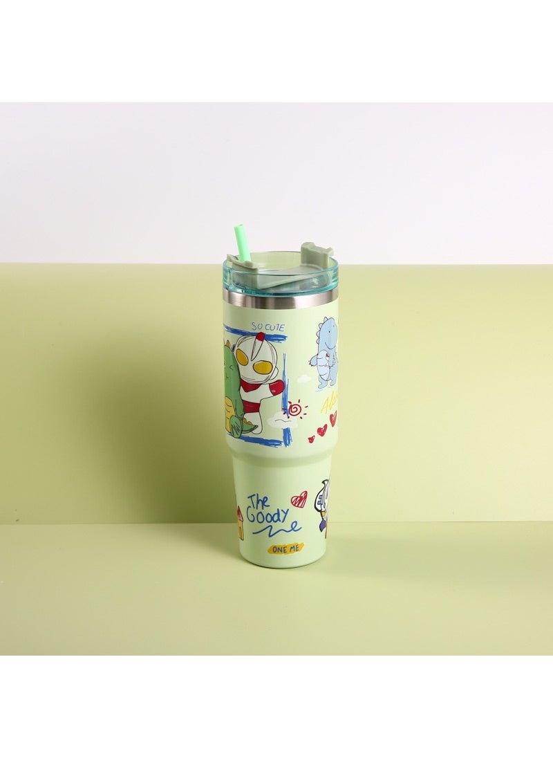Generic 30oz Cartoon Tumbler Stainless Steel Vacuum Insulated Coffee Mug Ultraman 
