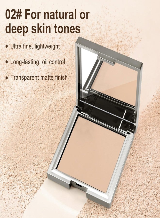 Boobeen Matte Face Finishing Powder, Smooth Setting Pressed Powder Makeup Oil Control Lightweight Long Lasting Makeup Setting Foundation Compact Powder, Soft Focus Effect Translucent Finish - Image 2
