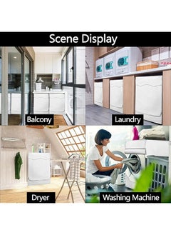 erorex Washing Machine Cover Washer Waterproof Dustproof Cover Washer Dryer Cover For Front Loading Thick Fabric Washing Machine Cover For Top Load And Front Load 60 X 55 X 85 Cm Ji Tao Dsa  - Image 4