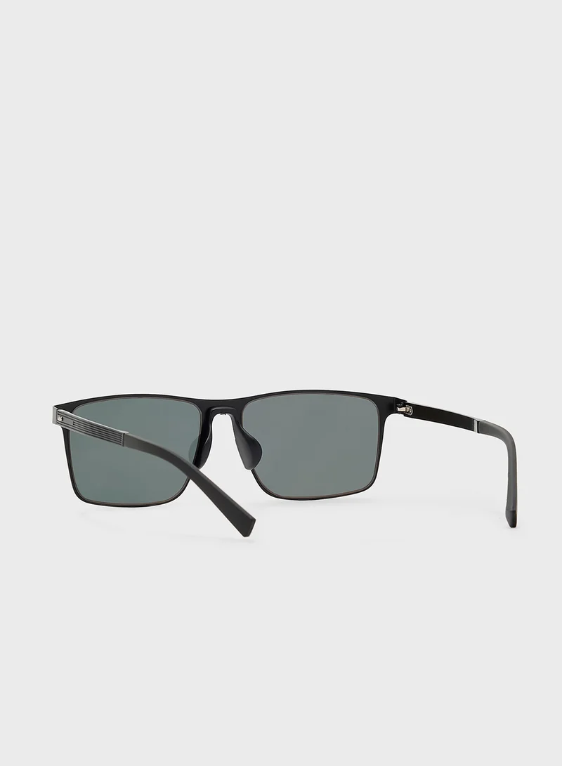Robert Wood Polarized Lens Wayfarer Sunglasses
