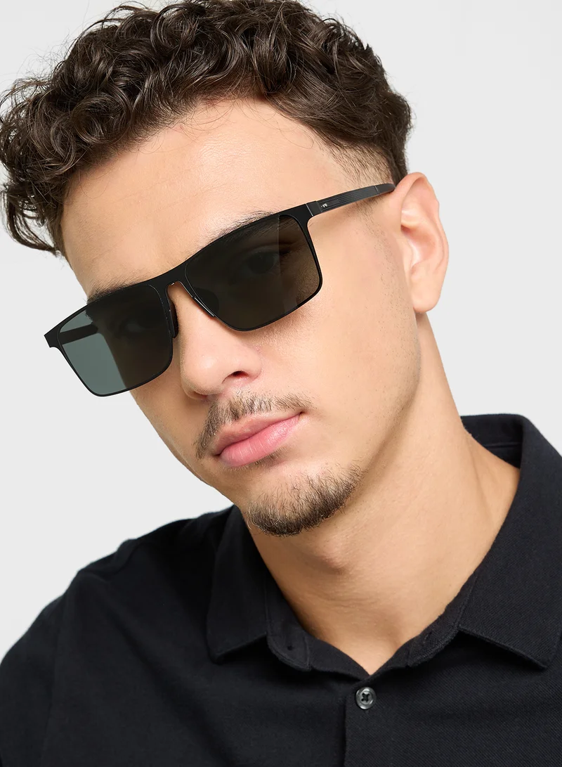 Robert Wood Polarized Lens Wayfarer Sunglasses