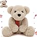 MorisMos Teddy Bear Stuffed Animal 14 Christmas Teddy Bear 2025 with Santa Hat Scarf 180 Joints Posed Plush Toy Soft Stuffed Christmas Toys for Kid Girl Boy Max Decoration Birthday Gift Brown - Image 2