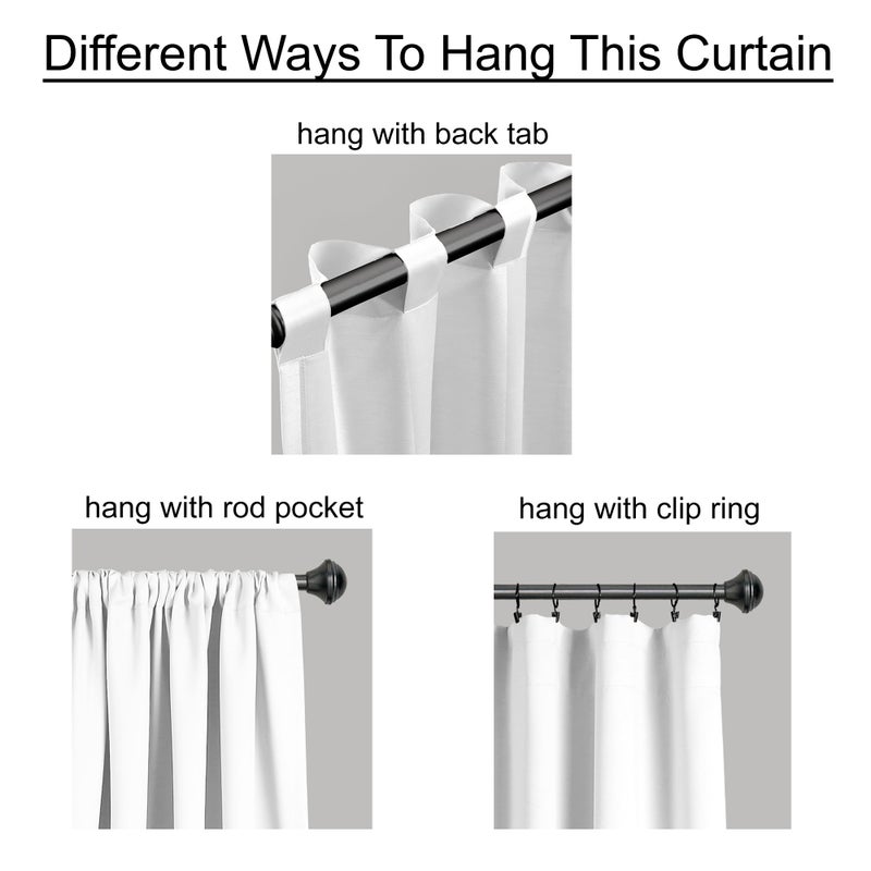 Lush Decor Karmen Medallion Light Filtering Window Curtain Panel Pair, Navy, 84" x 52" - Image 4