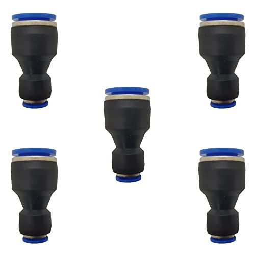 ROZESAZZ zjxed 12mm OD x 6mm OD Pneumatic quick Connector Push to Connect fittings Straight reducer Union/Coupler (Pack of 5) - Image 4
