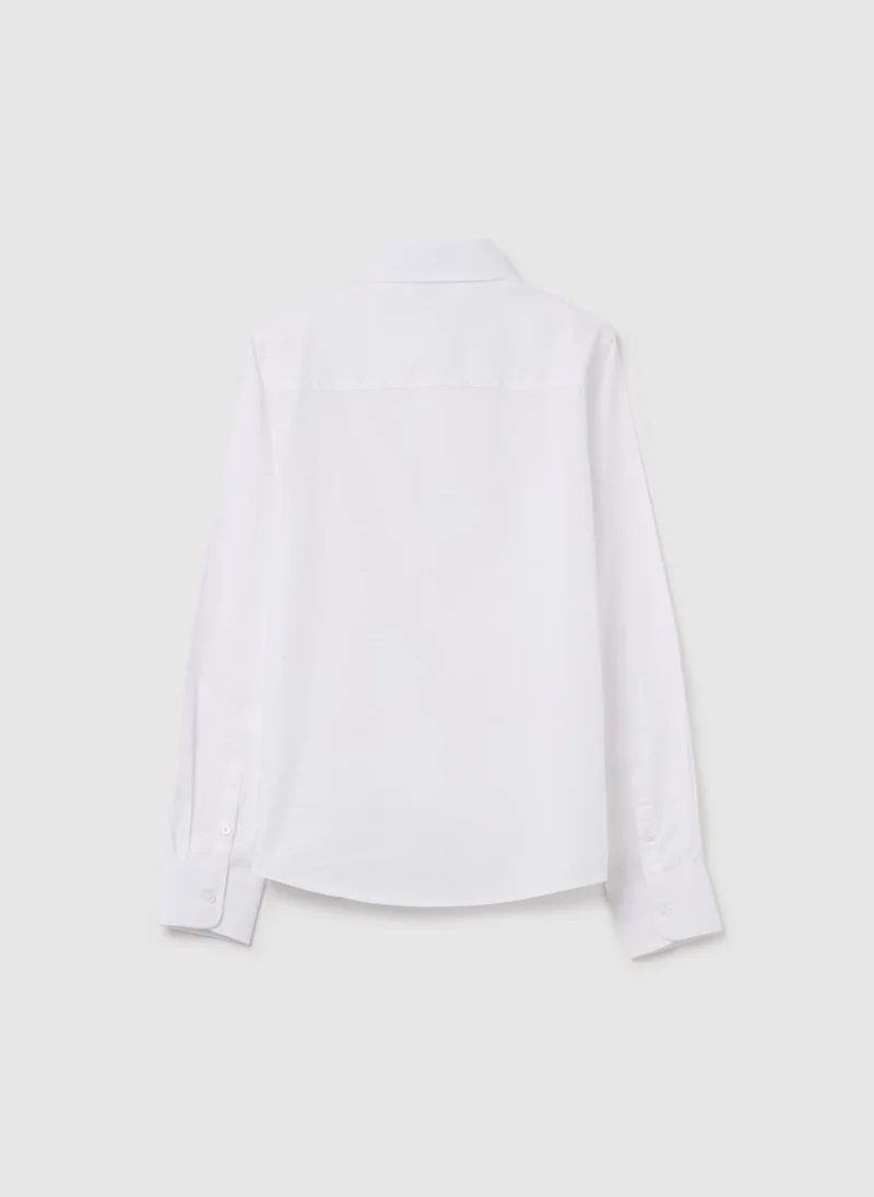 Ovs Shirt In Solid Colour Cotton