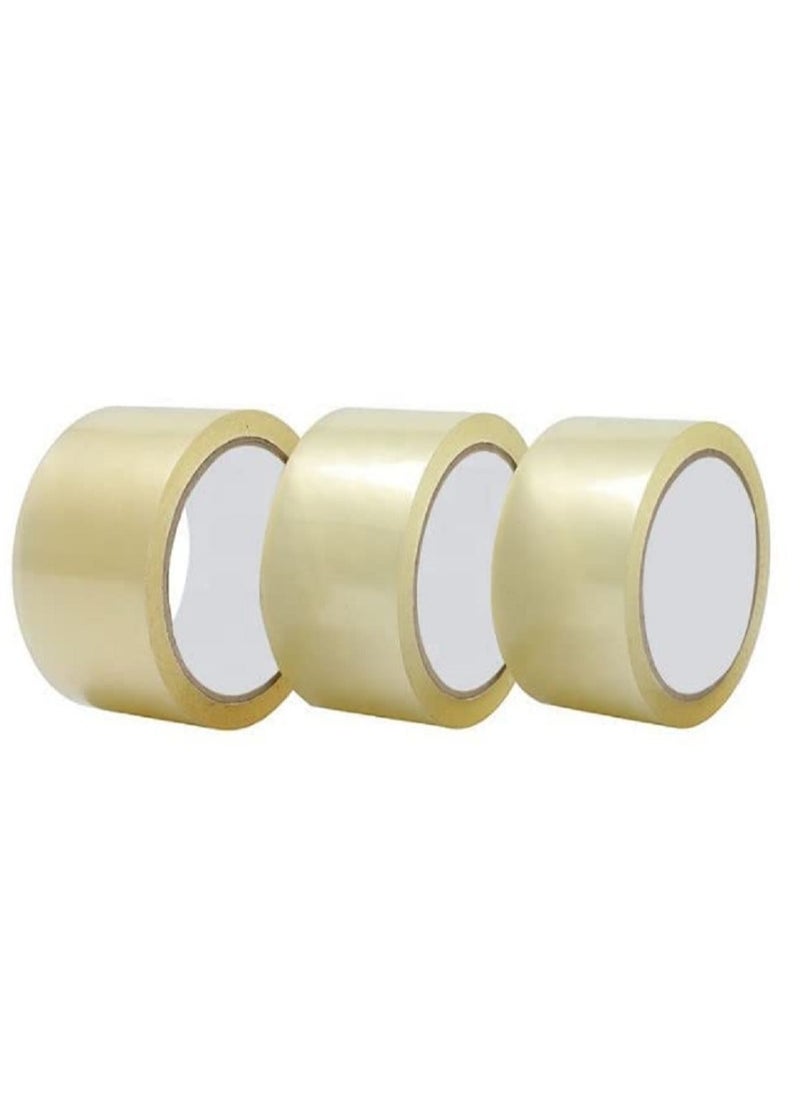 Generic - Pack of 6 Clear Packaging Tape 2 x 100 Yards, Perfect for Multi-Use, Off-White in Color, Designed to Effectively and Elegantly Protect and Wrap Various Items. - Image 1