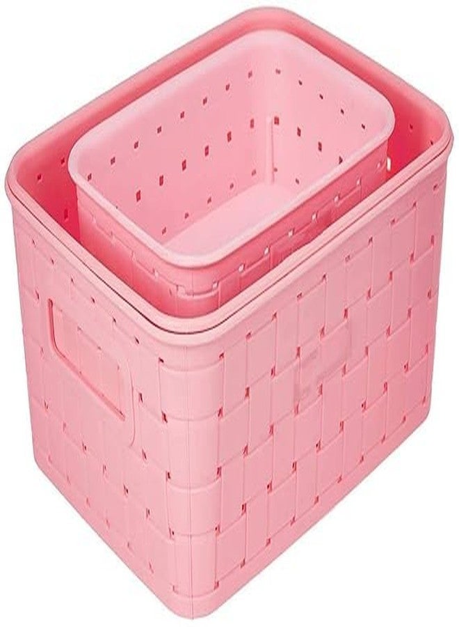 ERITIN Multipurpose Smart Shelf Basket Set – 3 Pc Storage Baskets for Kitchen & Home v - Image 4
