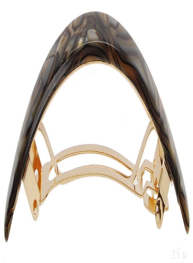 France Luxe Narrow Rectangle Volume Barrette - Onyx - Image 5