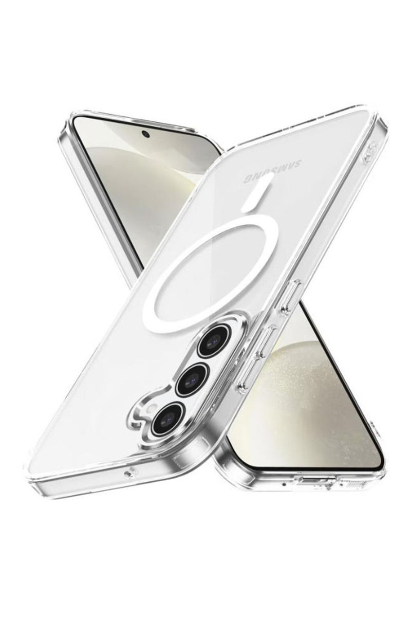 Magnetic Case Cover for Samsung Galaxy A36 5G, Compatible with MagSafe,Anti-Yellowing Crystal Clear Shockproof Protection Back Cover, Ultra Slim Strong Magnet Phone Shell Case for Samsung Galaxy A36 5G
