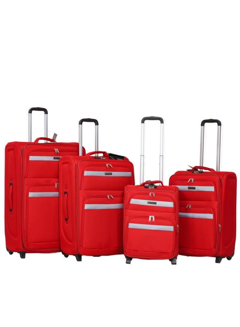 ستار لايف مجموعة حقائب سفر خفيفة الوزن مكونة من 4 قطع مقاس 20/24/28/32 بوصة مع عجلتين دوارتين - Image 1