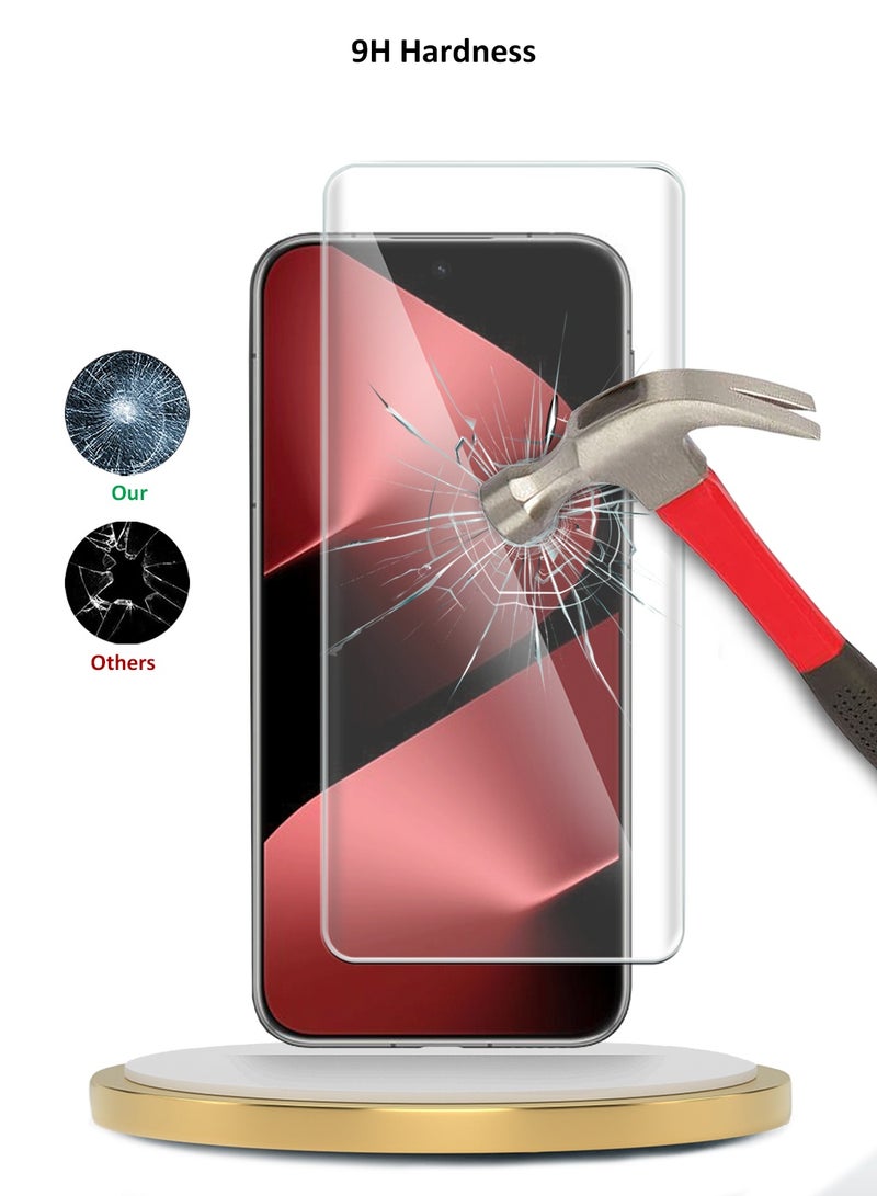 Wtech Huawei Pura 80 Ultra 5G 2025 Premium Curved Edges UV Full Glue Full Cover Tempered Glass Screen Protector (MSGUCN) - Clear - Image 3