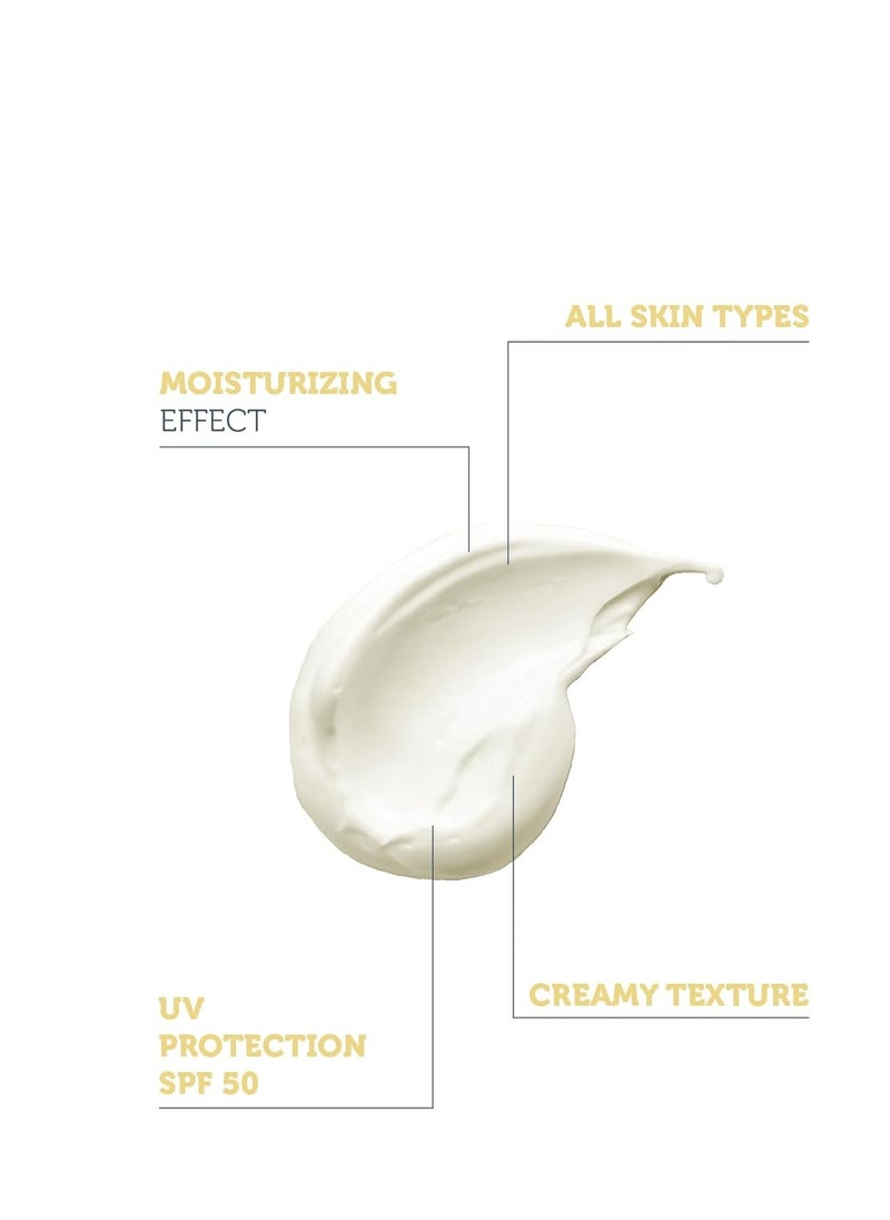 the purest solutions The Purest Solutions Invisible UV Protection (Daily Intensive Moisturizer SPF 50+) - Hyaluronic Acid & Shea Butter for Daily Hydration - Sunscreen - Anti-Aging Care - All Skin Types (1.69 fl. oz)  - Image 2