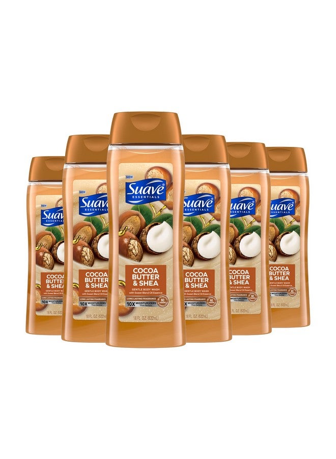 سواف غسول الجسم المرطب من سواف، بزبدة الكاكاو والشيا مع خلاصة فيتامين هـ، خالٍ من البارابين والفثالات، عبوة من 6 قطع، 18 أونصة - Image 1