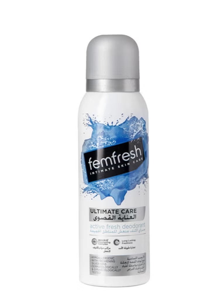 FEMFRESH INTIMATE SILVER ACTIVE DEO SPRAY 125 GM