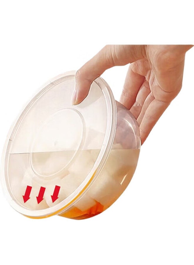 JD.com Jd Jingzao Disposable Food Containers, Takeout Boxes, Food-Grade, Microwave-Safe, Round With Lids, Plastic Bowls, 500Ml [15 Sets] - Image 1