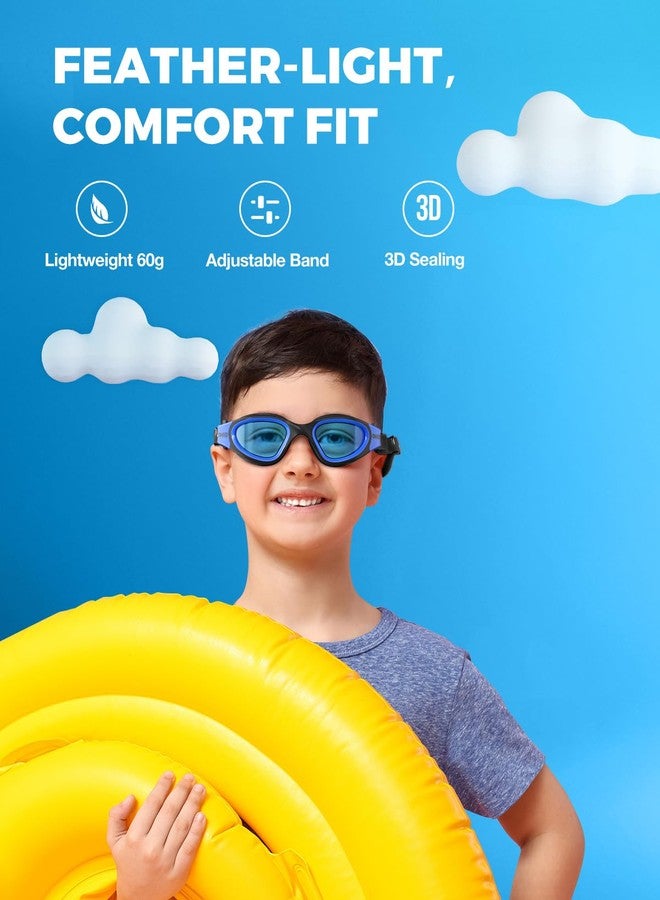 OMID Kids Swim Goggles, P2mini Lite Clear Lens Anti-Fog UV Protection Comfortable Swimming Goggles for kids Age 6-14 - Image 4