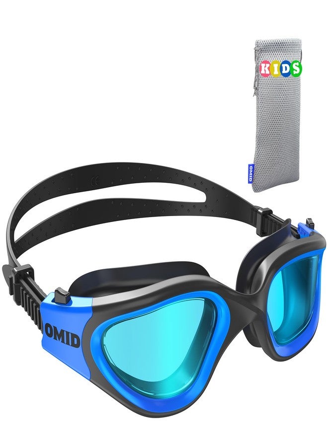 OMID Kids Swim Goggles, P2mini Lite Clear Lens Anti-Fog UV Protection Comfortable Swimming Goggles for kids Age 6-14 - Image 1